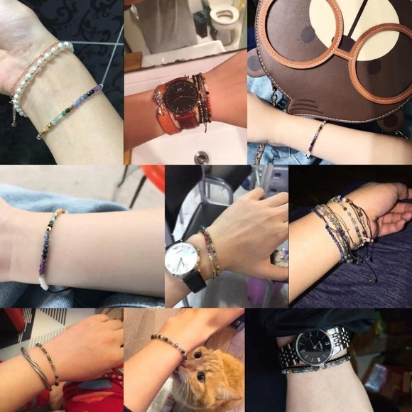 12 Constellations Luck Tibetan Natural Stone 4mm Bead Healing Women Men Bracelet - Picture 4 of 6